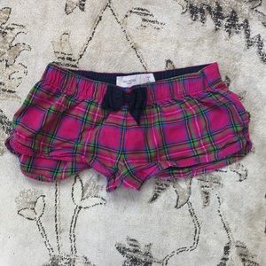 Golly Hicks Pink Plaid Pajama Shorts